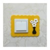 New Flower Yellow Acrylic Switch Panel Art