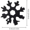 18 In 1 Snowflake Stainless Steel Multi-Tool Keychain