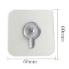 (Pack of 2) Wall Mounted Self Adhesive Transparent Screw Hook