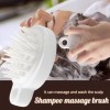 Cleansing Bath Brush Massage Cleaning Silicone Hair Comb