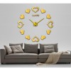 New DIY 3D Hearts Acrylic Wall Clock I-117