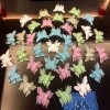 Set of 8 Fluorescent Luminous 3D Butterfly