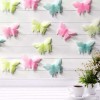 Set of 8 Fluorescent Luminous 3D Butterfly