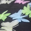 Set of 8 Fluorescent Luminous 3D Butterfly