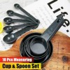10 Pcs Measuring Cup and Spoon Set - Black