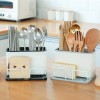 New 1Pc Plastic Kitchen Chopsticks Box Sponge Holder Sink Organizer Sponge Soap Holder With Drip Tray Kitchen Tool