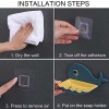 Little Whale Shaped Soap Holder Bathroom Drain Soap Box