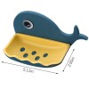 Little Whale Shaped Soap Holder Bathroom Drain Soap Box