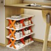 6 Layer Simple Shoe Rack Shoe Storage Organizer, Compact Shoe Shelf, Door Shoe Cabinets Bathroom Shelving Closet Organizer