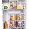 New Plastic Food Storage Bins With Lids For Fridge - Containers For Refrigerator Organization Stackable Freezer Organizer Fresh Keeper Container