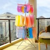 New Folding Clothes Drying Rack 3-Tier Indoor Outdoor Space Saving Stand Hanger - Versatile Space-Saving Laundry Dryer