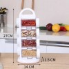 Revolving Spice Rack Organizer With Jars, Kitchen Spice Jars Shelf