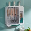 Plastic Wall Mounted Cutlery Holder Kitchen Storage Spoons Cooking Utensils Storage Rack
