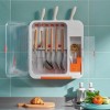 Plastic Wall Mounted Cutlery Holder Kitchen Storage Spoons Cooking Utensils Storage Rack