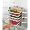 Wall Mounted Dish Organizer 6 Layers Kitchen Rack Fruit Vegetable Storage Wall Holder Hanging Shelves