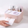 ECOCO Multi-Functional Desk Storage Box Remote Control Case Cosmetic Organizer Holder Suction Paper Tissue Box