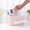ECOCO Multi-Functional Desk Storage Box Remote Control Case Cosmetic Organizer Holder Suction Paper Tissue Box