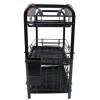 Three Layer Dish Drying Rack Dish Rack With Utensil Holder And Dish Drainer For Kitchen Counter (Black)