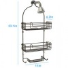 Shower Head Caddy Over Shower Head Stainless And Waterproof Shower Caddy Bathroom Storage No Drilling