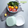 Ecoco Drain Strainer With Handle Retractable, Kitchen Drain Basket Vegetable Washing Basket Colander Tool Strainer