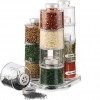 12-Bottle Spice Tower Carousel Transparent