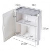 Bathroom paper towel holder and tissue storage shelf