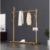 Metal Hanger Bedroom Floor Clothes Rack Hangers Single Pole
