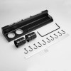 Aluminium Multi functional Wall Hanging Tools, Storage Stand Kitchen Utensils, Wall Mounted Black