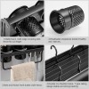 Aluminium Multi functional Wall Hanging Tools, Storage Stand Kitchen Utensils, Wall Mounted Black
