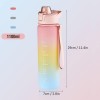 1100ml Sports Water Bottle With Time Marker, Leak Proof