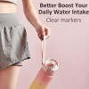 1100ml Sports Water Bottle With Time Marker, Leak Proof