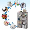 Foldable Space-Saving Storage Book Shelf Organizer Rack For Study Room, Office Library
