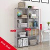 Foldable Space-Saving Storage Book Shelf Organizer Rack For Study Room, Office Library
