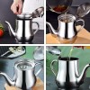 New Stainless Steel Oil Cooking Grease Container With Fine Mesh Strainer