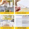 New Plastic Cool Drinks Water Bucket With Faucet, 3.5L Large Capacity With Stand 1pc