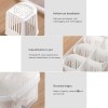 Food Box 6 Pcs Detachable Drain Basket Fridge Food Storage Container With Lid, Airtight Refrigerator