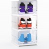 3 Pack Installation-Free Stackable Shoe Boxes Large Capacity, Shoe Organizer With Doors