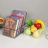 Metal Wire Storage Basket Cast Iron Art Fruits Vegetables Snacks Holder