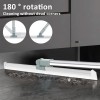 Multifunctional Floor Squeegee Broom Detachable ,Window 180° Rotatable Silicone Squeegee Scrubber