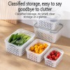 3 In 1 Organizer For Fruit Salad Meat Storage Container For Refrigerator