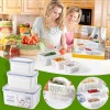 3 In 1 Organizer For Fruit Salad Meat Storage Container For Refrigerator