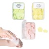 Pack Of 3 Disposable Paper Soap Cute Mini Hand Soap Flower-Shaped 80pcs In Each