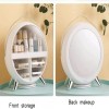 LED Cosmetic Storage Box, Dressing Table Storage Cosmetic Storage Box (White)