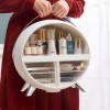 LED Cosmetic Storage Box, Dressing Table Storage Cosmetic Storage Box (White)