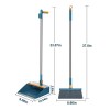 Standing Brooms Wiith Dustpan Set 180° Rotatable