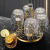 Rotating Drain And Dustproof Glass Cup Holder
