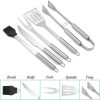 5pcs Stainless-Steel BBQ Grill Tool Set