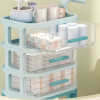 Waterproof 4 Layer Cart Bedside Mobile Snack Storage Rack Freestanding Storage Cabinet