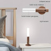 Motion Sensor Night Light Indoor Adjustable 3 Lighting Brightness Modes Removable Rechargeable Wooden Wall Light For Bedside Bedroom
