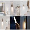 Motion Sensor Night Light Indoor Adjustable 3 Lighting Brightness Modes Removable Rechargeable Wooden Wall Light For Bedside Bedroom